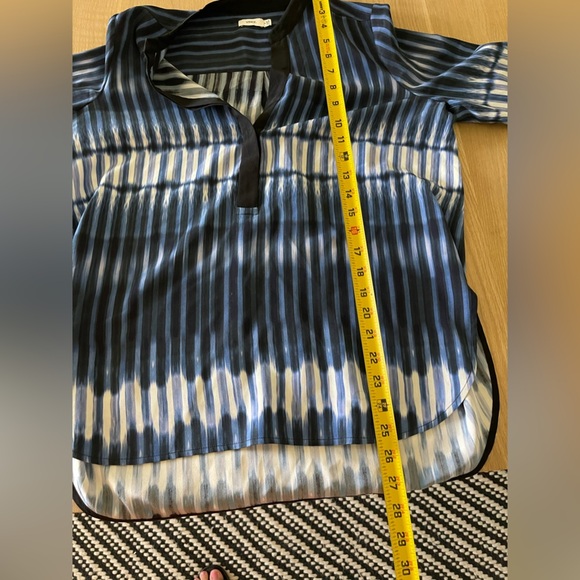 Vince| Silk Ombre Striped Long Sleeve Blouse, Size 8••• - Picture 12 of 14